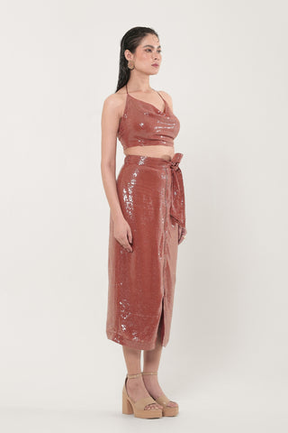 Coco Sequins Midi Skirt