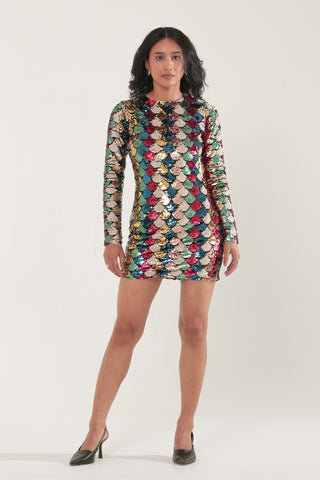 Luce Shell Mini Dress