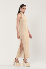 Madeleine Gold Midi Dress