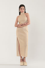 Madeleine Gold Midi Dress