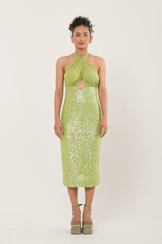 Eloise Sequins Midi Dress