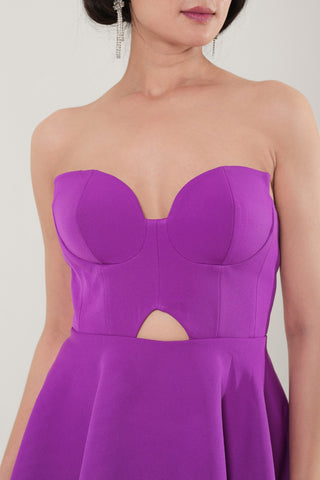 Rebecca Corset Flared Dress