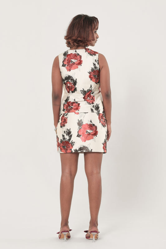 Florence Textured Vest & Mini  Co-ord Set