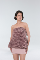 Lucie Textured Mini Dress