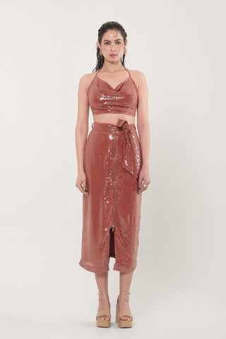 Coco Sequins Midi Skirt