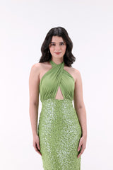 Eloise Sequins Midi Dress