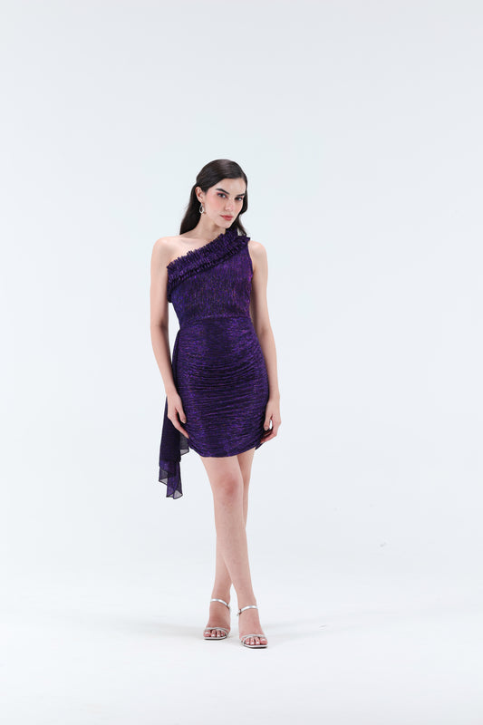 Helene Ruffle Mini Dress