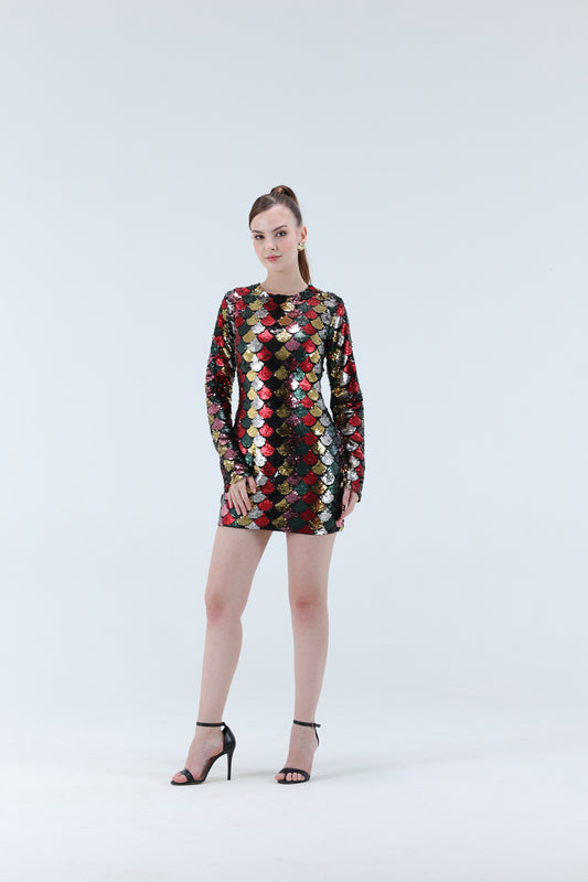 Luce Shell Mini Dress