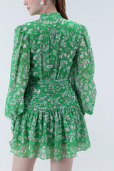 Michelline Garden Flare Mini Dress