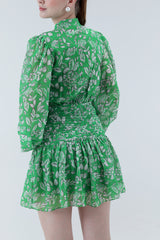 Michelline Garden Flare Mini Dress
