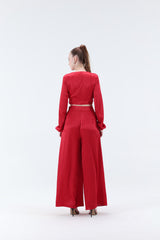 Renne Knotted Top - Red