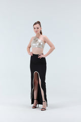 Astrid Sequins Flower Top
