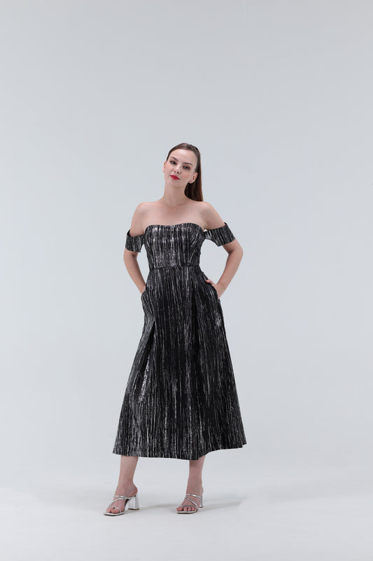 Heidi Off Shoulder Midi Dress