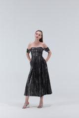 Heidi Off Shoulder Midi Dress