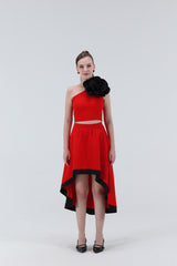 Andrea High Low Midi Skirt