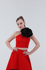Andrea High Low Midi Skirt