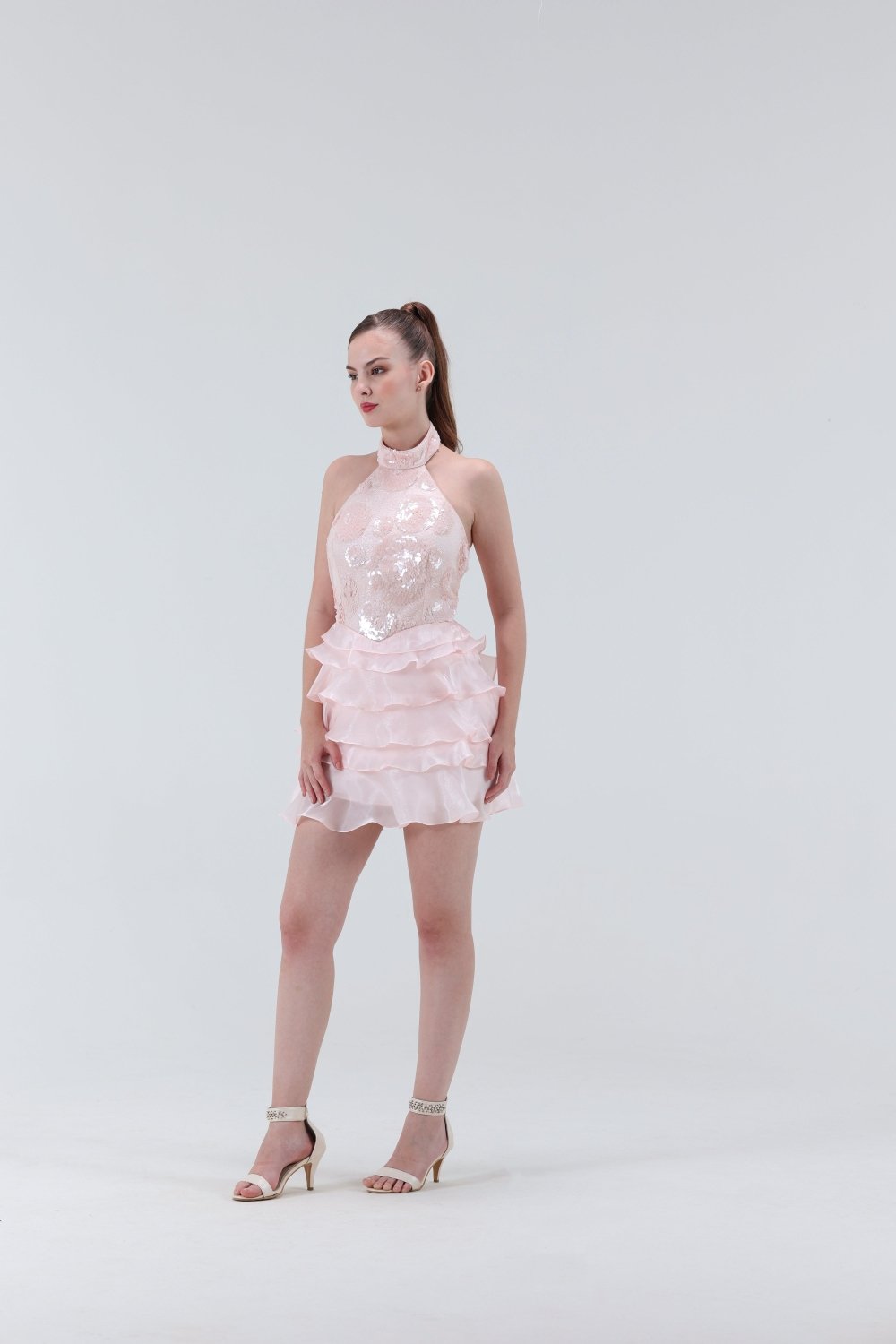 Amor Mini Floral Sequence Dress - Xaya