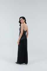 Celeste Petal Corset Maxi Dress - Xaya