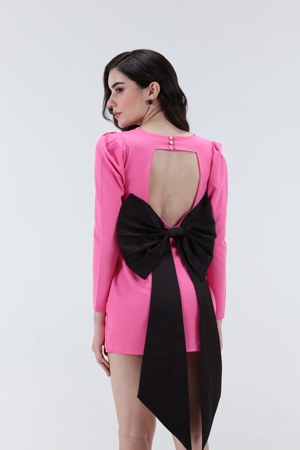 Diana Bow Mini Dress - Xaya