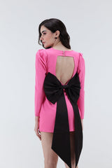 Diana Bow Mini Dress - Xaya