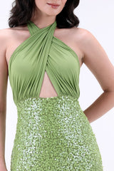 Eloise Sequins Midi Dress - Xaya