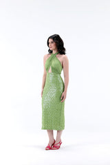 Eloise Sequins Midi Dress - Xaya