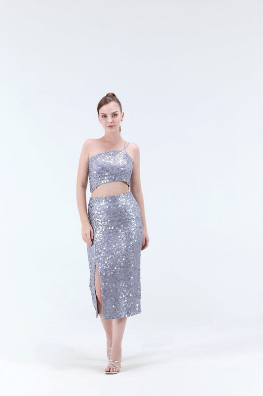Eva Crop Top & Midi Skirt - Xaya