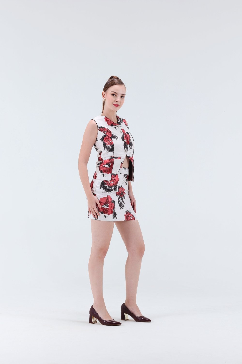 Florence Textured Vest & Mini Co-ord Set - Xaya