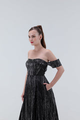Heidi Off Shoulder Midi Dress - Xaya