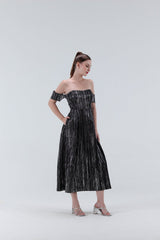 Heidi Off Shoulder Midi Dress - Xaya