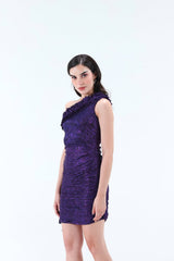 Helene Ruffle Mini Dress - Xaya