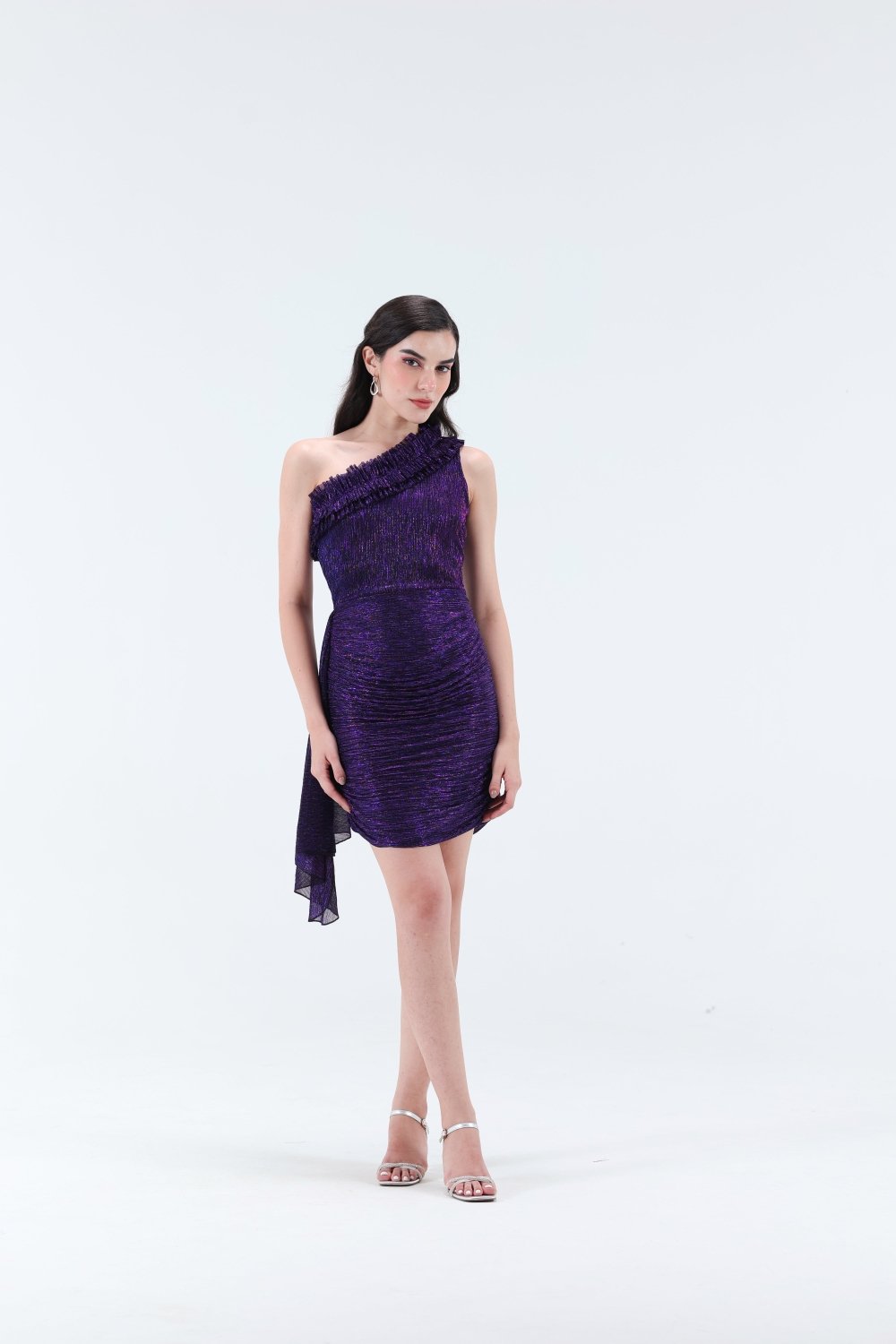 Helene Ruffle Mini Dress - Xaya