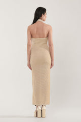 Madeleine Gold Midi Dress - Xaya