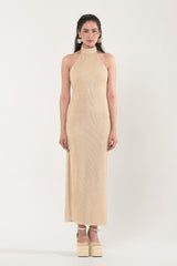 Madeleine Gold Midi Dress - Xaya