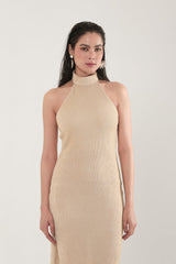 Madeleine Gold Midi Dress - Xaya