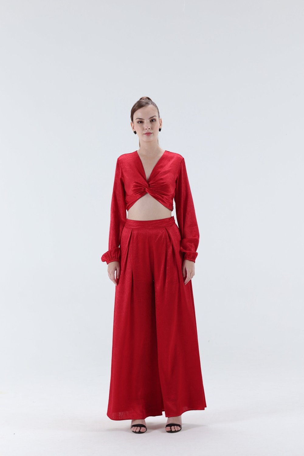 Renne Knotted Top - Red - Xaya