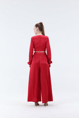 Renne Knotted Top - Red - Xaya