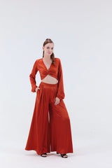 Renne Knotted Top - Rust - Xaya